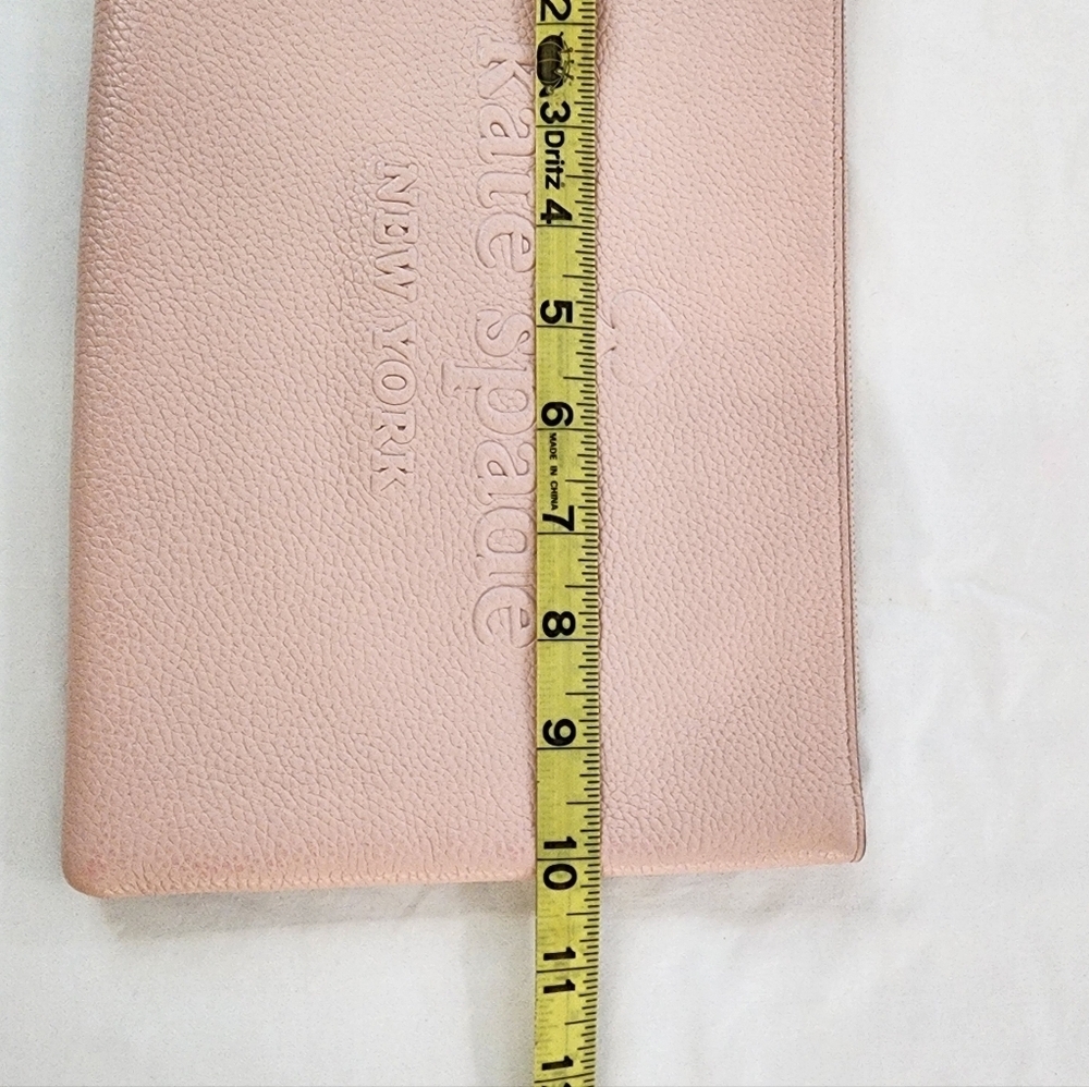 Kate Spade Pink Glitter Zip Clutch Wristlet Pouch Size OS - Picture 8 of 8